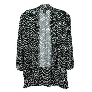 Robert Louis Mature Career Flowy Soft Open Front Cardigan, EUC, Medium